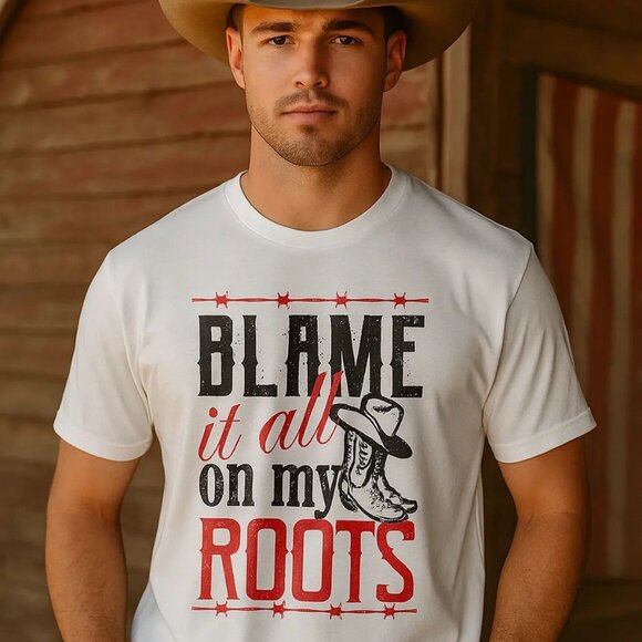 Garth Brooks Blame It All On My Roots Tour Country Fan Graphic Music T-Shirt 103 - Picture 1 of 5